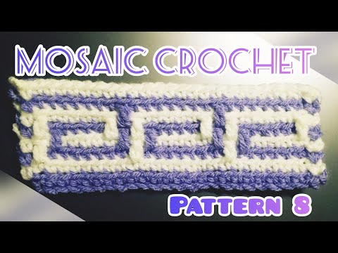 Mosaic Crochet Along Pattern 8 - Easy Beginner Friendly Tutorial - MULTIPLE 10+6