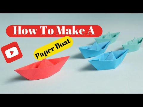 How To Make A Paper Boat | Paper Ki Boat Kaise Banye | Apna Gao 2M