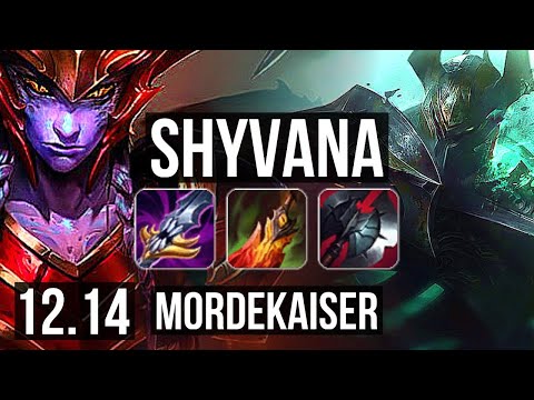 SHYVANA vs MORDEKAISER (TOP) | 4.0M mastery, 12/2/12, 1400+ games, Legendary | EUW Diamond | 12.14