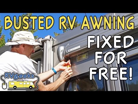 Failed RV Power Door Awning, Repaired for FREE! | Dometic Oasis Elite Awning Repair | RV DIY Repair