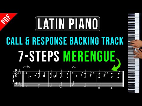 7-Step Latin Piano Call & Response Backing Track | Merengue #pianotutorial