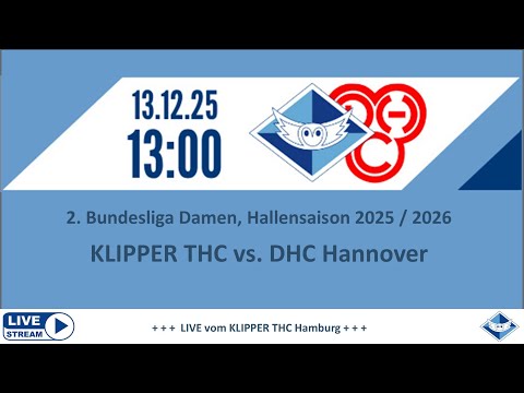 KLIPPER THC vs. DHC Hannover, 2. Bundesliga Damen, Halle 2025/2026