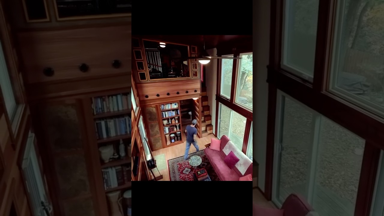 I Built a Tiny House on Foundation Inspired by Frank Lloyd Wright