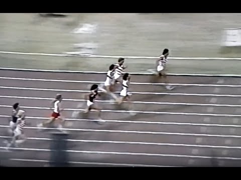 Marlies Göhr vor Marita Koch über 100 m am 27.07.1983 in Leipzig