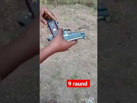 9 raund fair live// desi pistal  #pistol #gangster