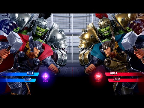 Gladiator Hulk & Thor vs Hulk & Thor (Very Hard) Marvel vs Capcom | 4K UHD Gameplay