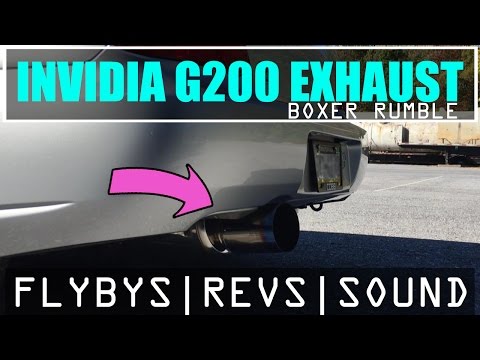 INVIDIA G200 Exhaust (Sound) - Subaru WRX Flybys, Revs & Launches