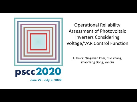 Operational Reliability Assessment of Photovoltaic Inverters Considering Voltage/VAR Control Functio