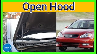 How to Open (and Close) the Hood - Toyota Corolla (2003-2008)