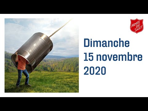 Culte Armée du Salut Tramelan 15.11.2020