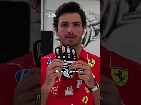 Carlos Sainz Explains Racing Gloves 🧤 Tech #carlossainz #ferrari #f1 #technology #tech #motorsport