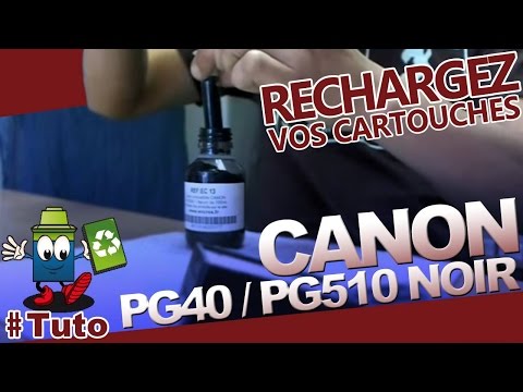 comment remplir les cartouches d'encre canon pg 510