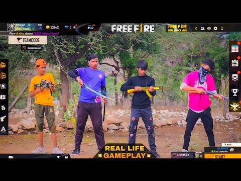 Free Fire Gameplay In Real Life | Comedy Video | Real Life Free Fire | Kar98 army