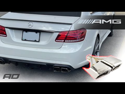Installing AMG Exhaust Tips on my Mercedes E-Class (W212)