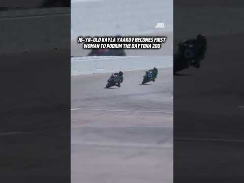 Unbelievable finish for Kayla Yaakov! 🤯 👏#Daytona #Daytona200 #motorcycle