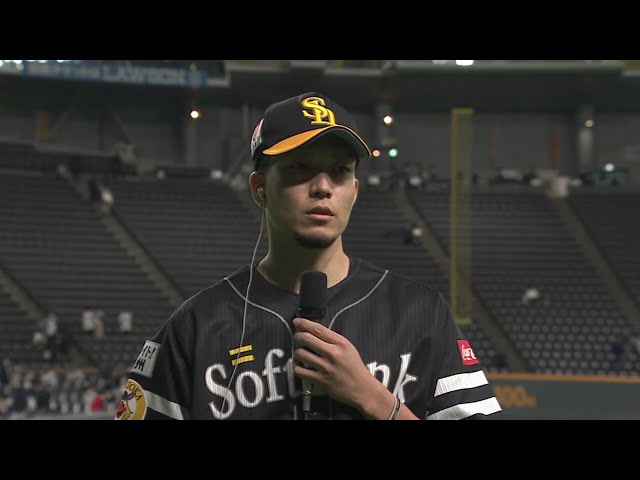 ホークス・千賀投手ヒーローインタビュー 10/21 F-H