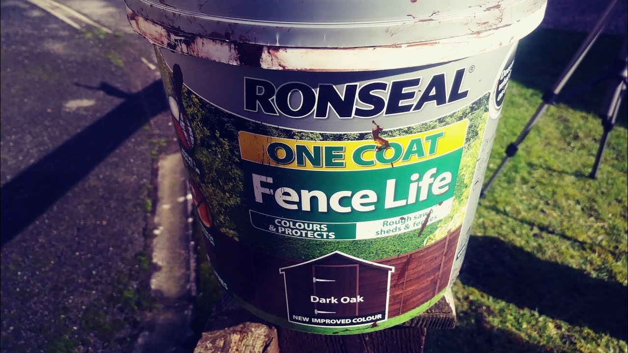 Roneseal onecoat Dark oak fence life