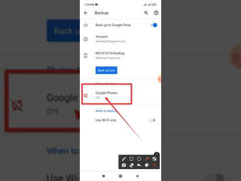 Backup Photos and Video on Google Account Redmi Note 10 and 10pro