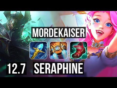 MORDE & Pyke vs SERAPHINE & Rakan (ADC) | 6 solo kills, 12/3/9, 300+ games | EUW Master | 12.7