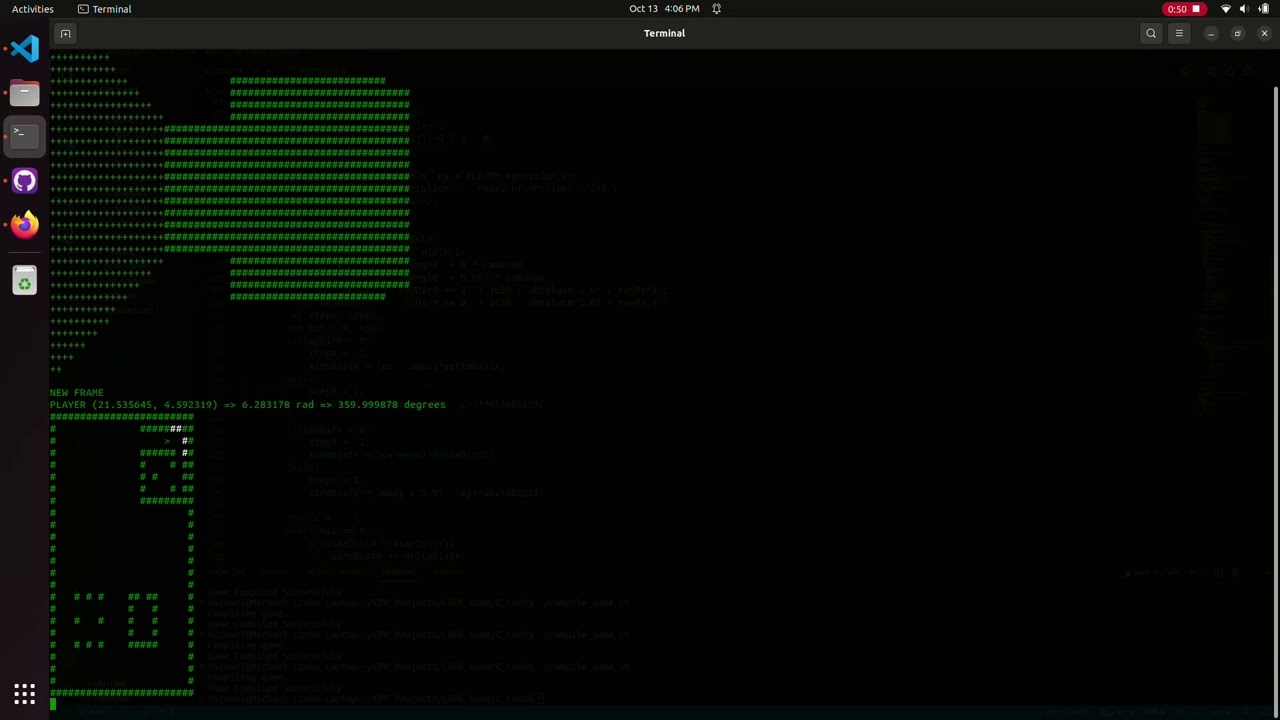 ASCII Raycaster Test