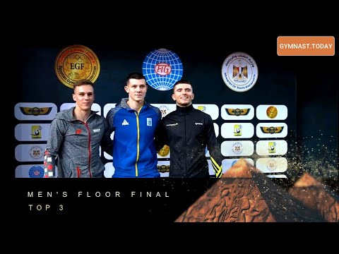Top 3 in Men's Floor Final - 2023 Cairo Gymnastics Apparatus World Cup