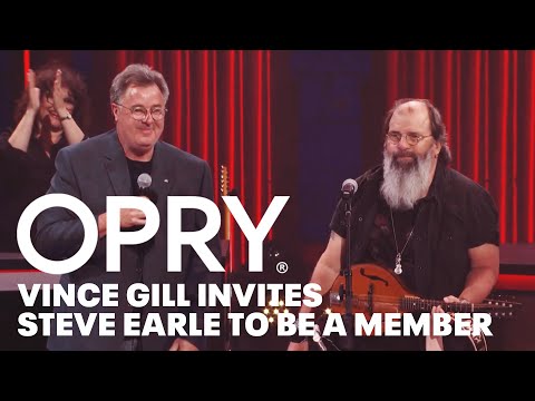 Vince Gill Invites Steve Earle to Become the Newest Member of the Grand Ole Opry