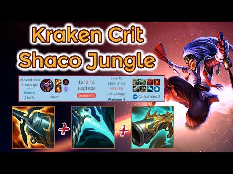 Kraken Crit Shaco Jungle Ranked - S12 [League of Legends] Full Gameplay - Infernal Shaco