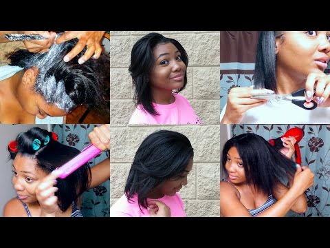 RELAXER DAY 2016: START TO FINISH + Blow Dry, Flat Iron, Trim, & Style Video