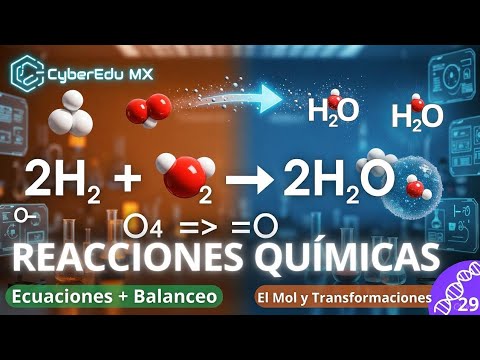 VIDEO 29: REACCIONES QUÍMICAS | Ecuaciones, Balanceo y El Mol | QUÍMICA ECOEMS 2026 - Anime ECOEMS 2026