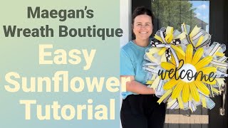 ✨ Step-by-Step Sunflower Wreath Tutorial | Beginner Friendly DIY