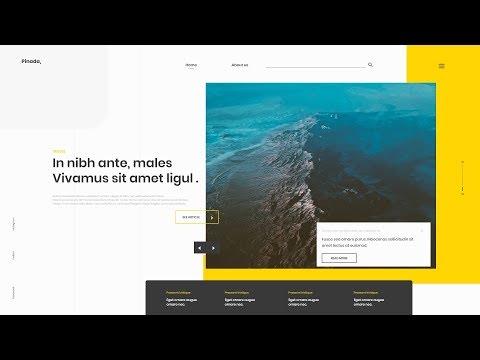 Quick Web Design Speed Art # 18 With Adobe XD