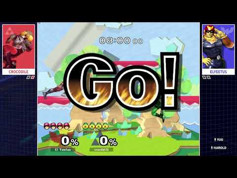 Beginner Beatdown 64 - Crocodile (Sheik) Vs. Elyeetus (Cpt. Falcon) SSBM