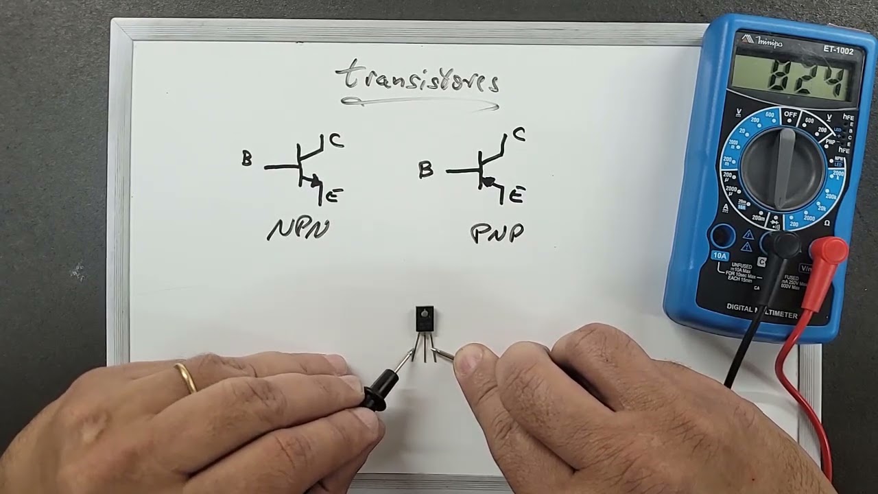 Como identificar Transistor NPN, PNP, Base, Coletor e Emissor