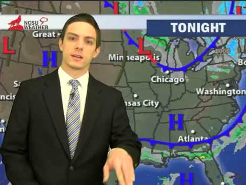 NCSU Weather forecast for Monday, March 30, 2015