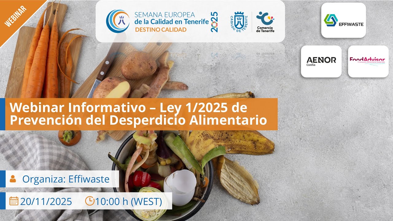 Webinar Desperdicio Cero — Ley 1/2025