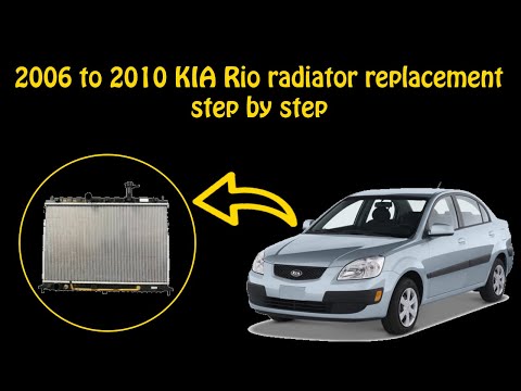 2006 to 2010 KIA Rio radiator removal