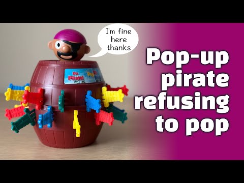 Pop-Up-Piratenspielzeug ... springt nicht auf