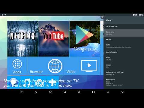 Powered by Wechip：How to update android tv box from android 6.0 to android 7.1 OS step by step