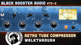 Video thumbnail for Black Rooster Audio - VTC-2 | Vintage Tube Compressor | How To Use - Walkthrough (no voice) by Colorful Tones Studio