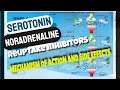 Serotonin Noradrenaline Reuptake Inhibitors ( SNRIs) - Mechanism of Action and Side effects