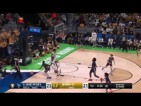 SAINT PETER’S NEARLY SCORE INSANE CIRCUS SHOT VS MURRAY STATE | 2022 MARCH MADNESS