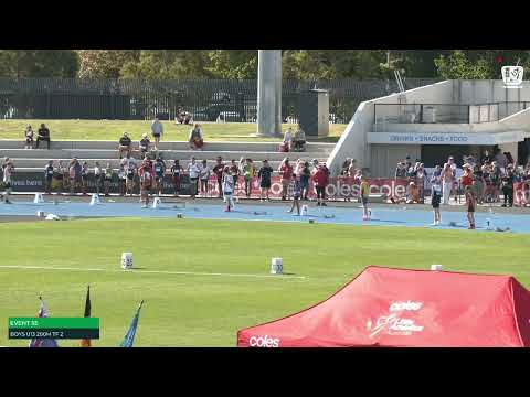 Boys U13 200m Timed Final 2: 2022/23 State Track and Field Championships