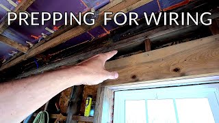 Prepping for Wiring in the Breezeway Project [Self Build]