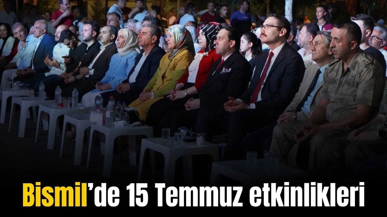 Bismil’de 15 Temmuz darbe girişiminin 8. Yıldönümünde çeşitli etkinlikler düzenlendi - Bismil Haber