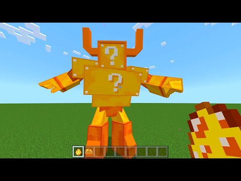 Lucky Blocks Monster Addon in Minecraft PE