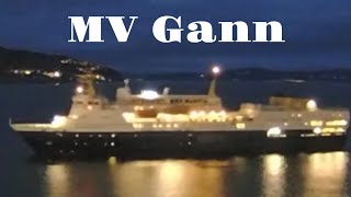 Cruise/cargo ship MV Gann arriving to Trondheim