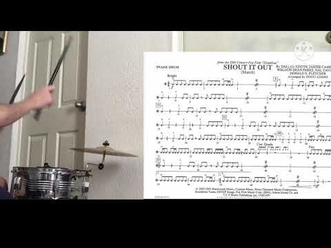 Shout It Out (DRUMLINE) (Arranged by Doug Addams) (SNARE DRUM)