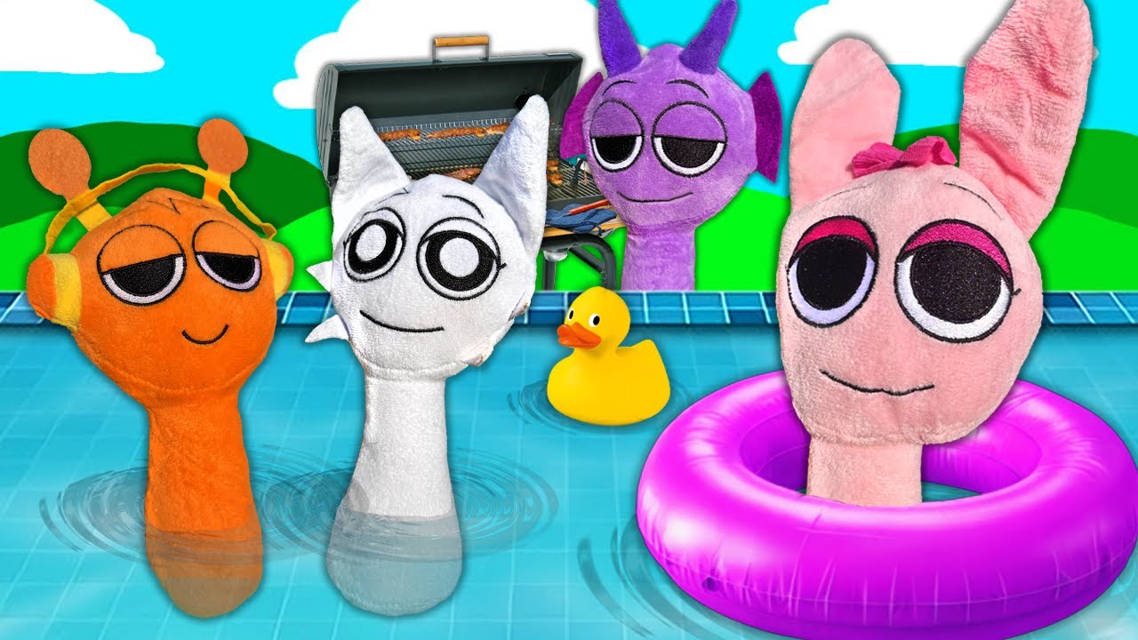 Pinki's Pool Party! - Sprunki Plush