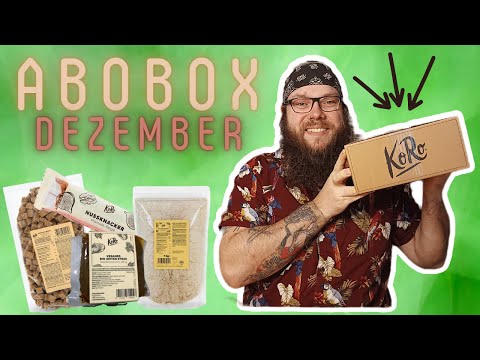 KoRo Abobox Dezember 2022 UNBOXING & Taste-Test - Weihnachtsbox? Gebrannte Nussriegel? Kokoswürfel?