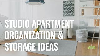 Studio Apartment Organization & Storage Ideas